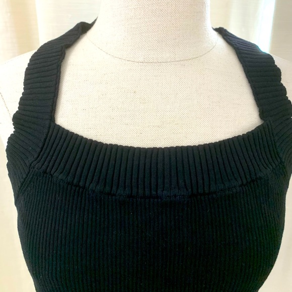 H & M Black NWT Rib Knit Top size L - Picture 4 of 14